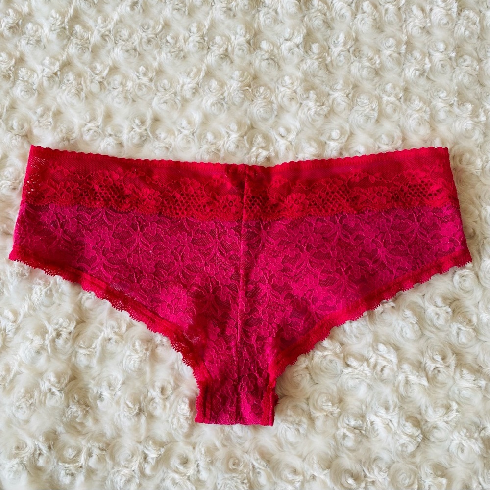 Aerie Hot Pink Lace Undies Panties Size Small - Picture 3 of 5